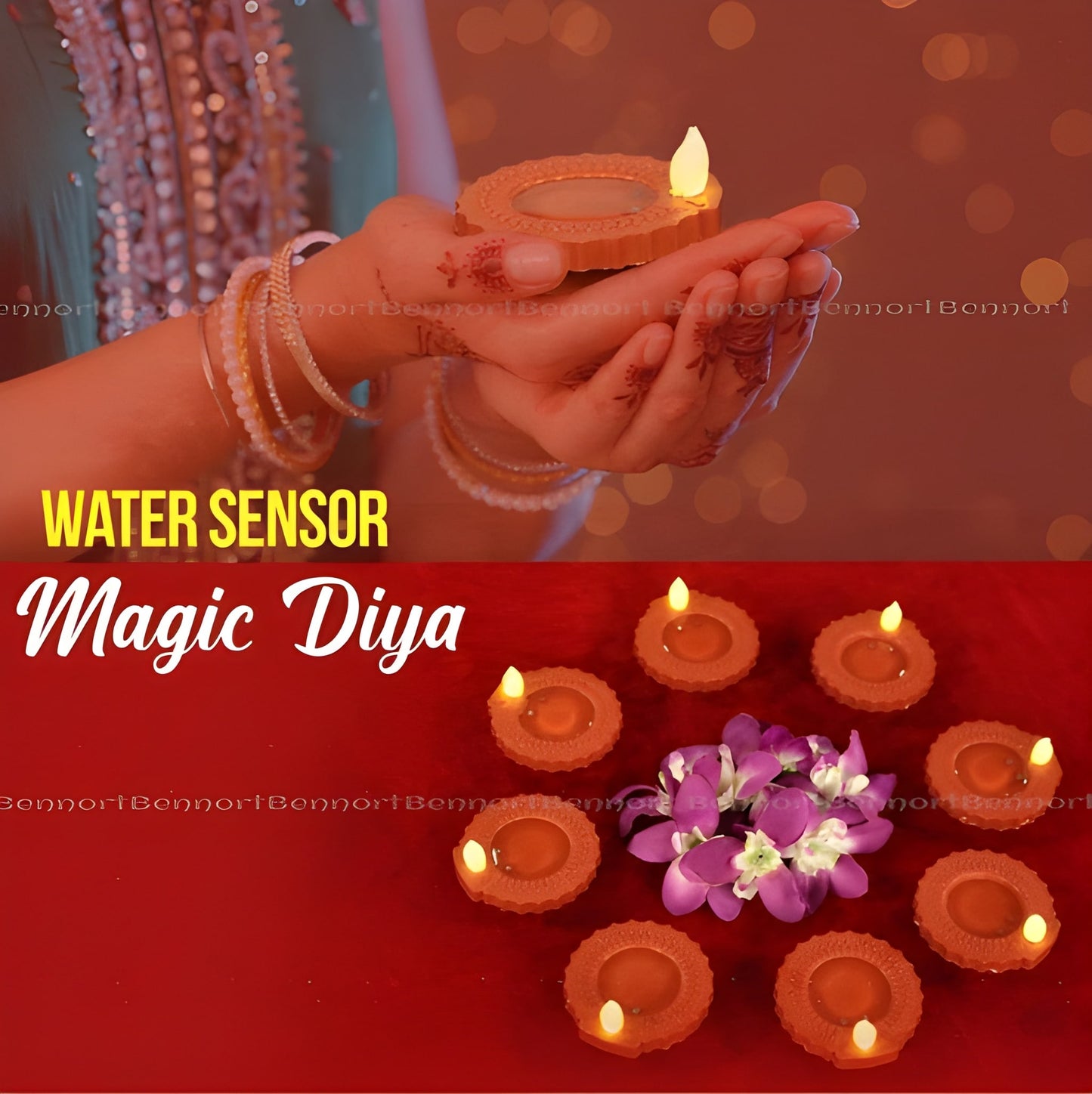 Magical Water Diya - Pack of 12