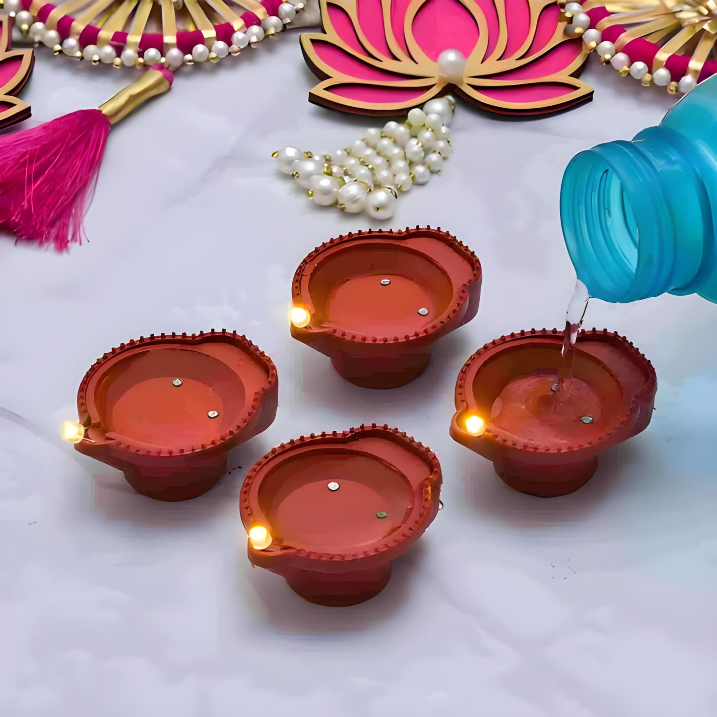 Magical Water Diya - Pack of 12
