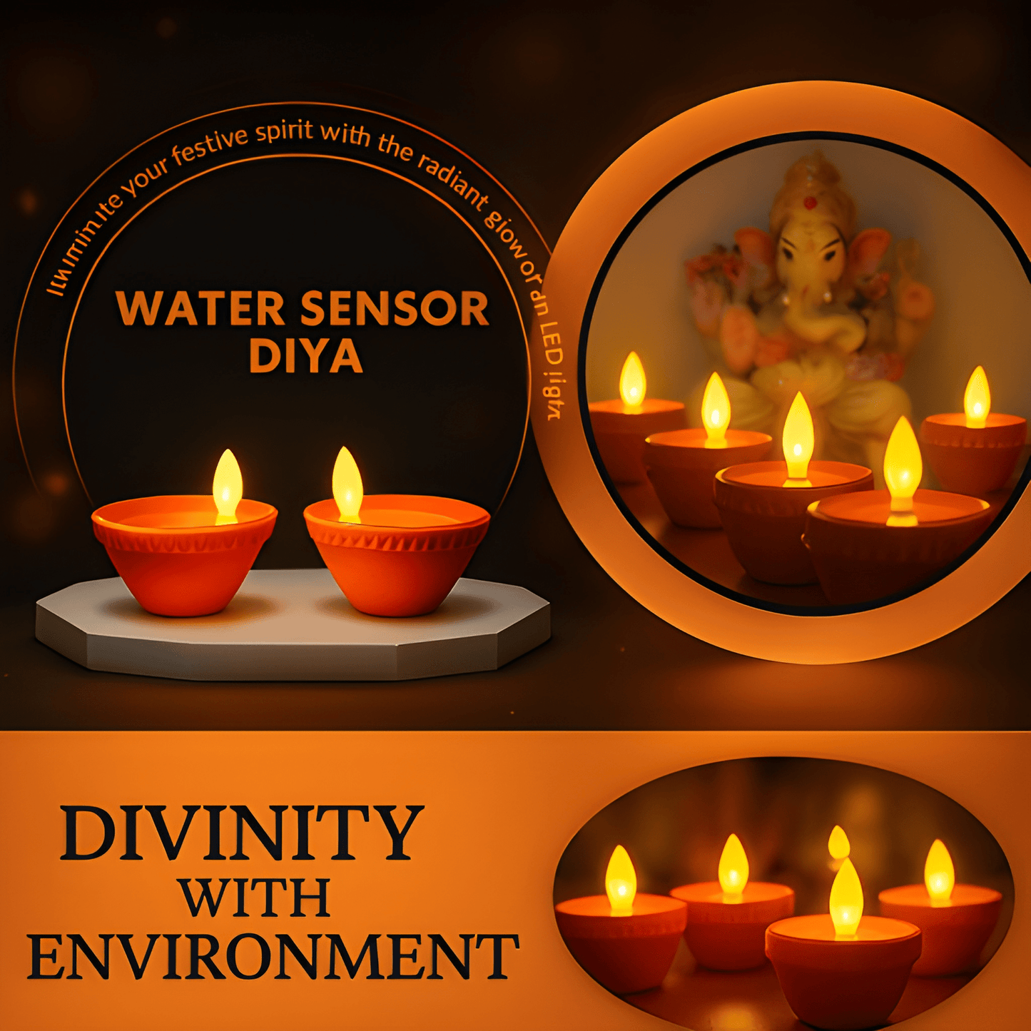 Magical Water Diya - Pack of 12