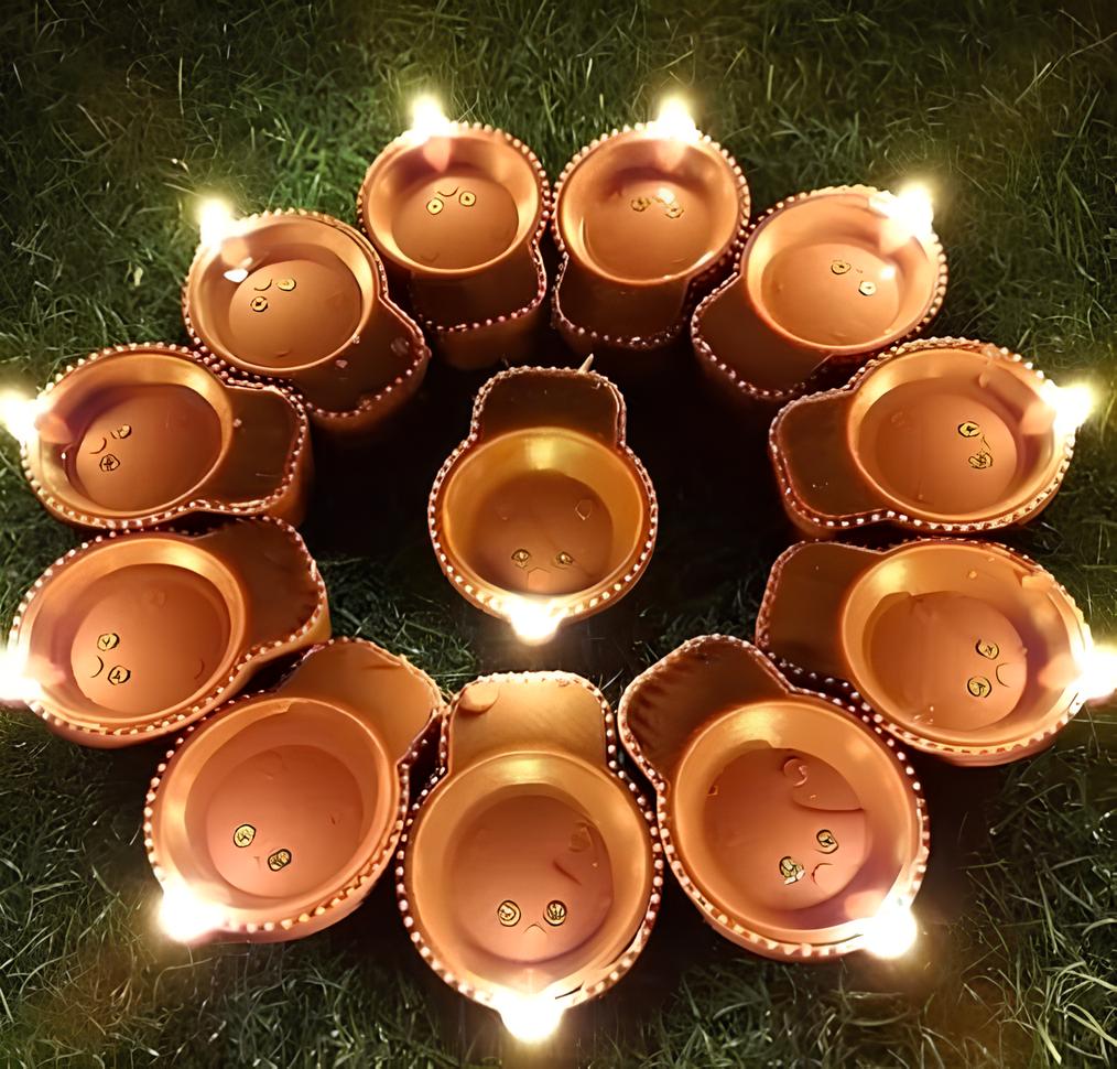 Magical Water Diya - Pack of 12